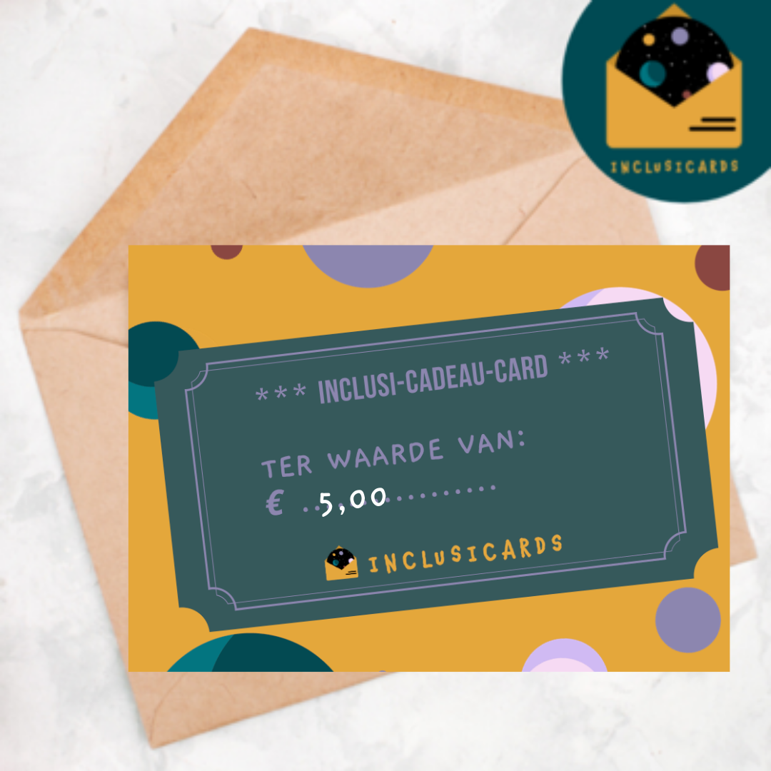 Inclusicards Cadeaubon €5,00