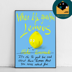 A4 Print Sad Lemon
