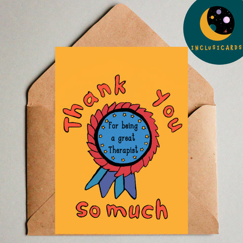 Thank you so much - great therapist